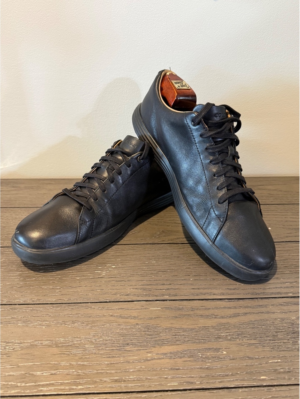 Cole Haan Men’s Black Leather Sneakers Size 11.5